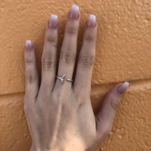 Save the Fishies Whale Tail Ring